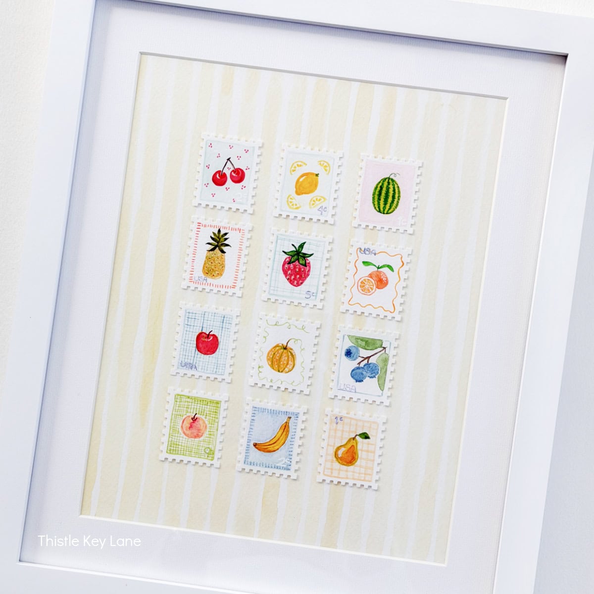 Mini Postage Stamp Art DIY