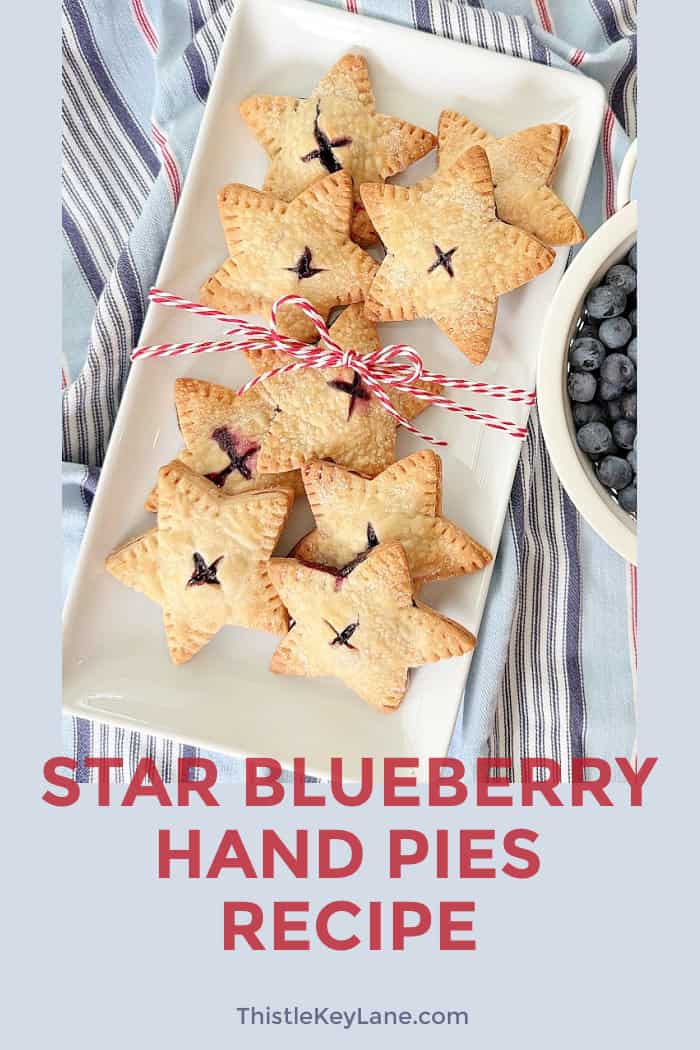 Star Blueberry Hand Pies Recipe.