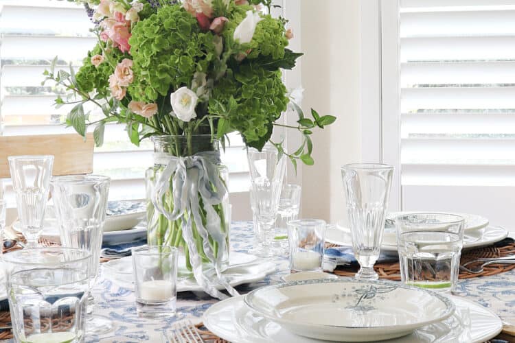 French Country Style Table Setting
