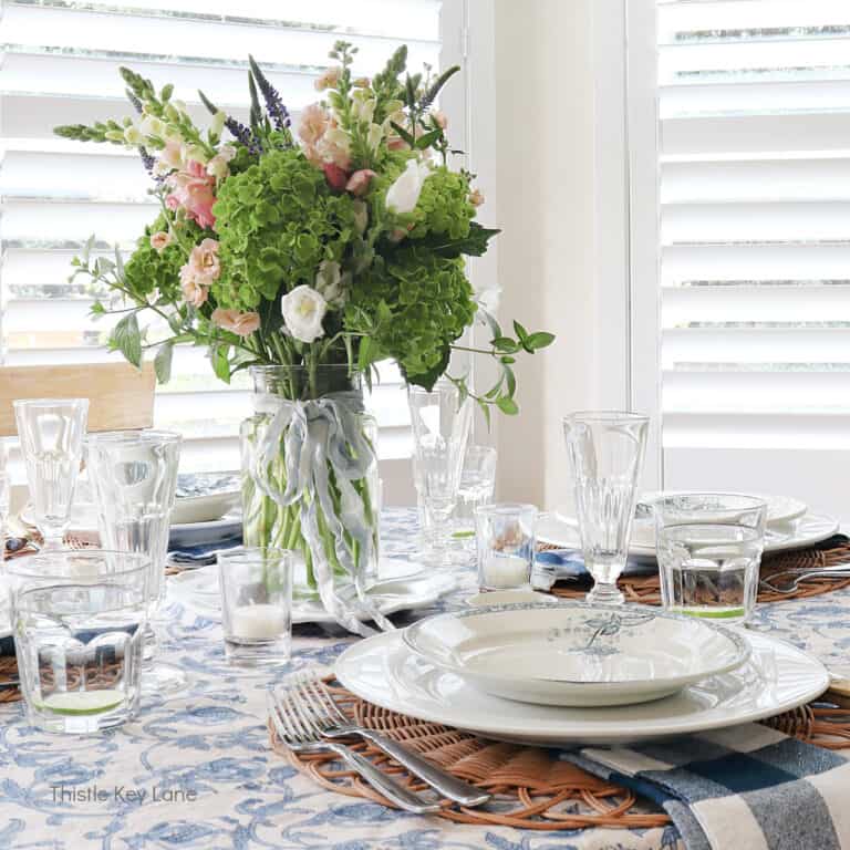 French Country Style Table Setting