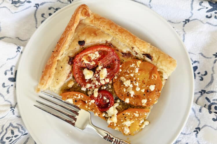 Tomato Pesto Puff Pastry Tart Recipe
