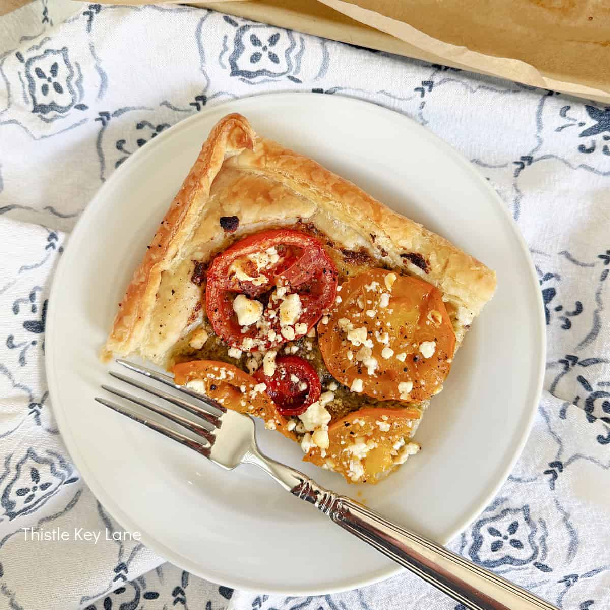 Tomato Pesto Puff Pastry Tart Recipe