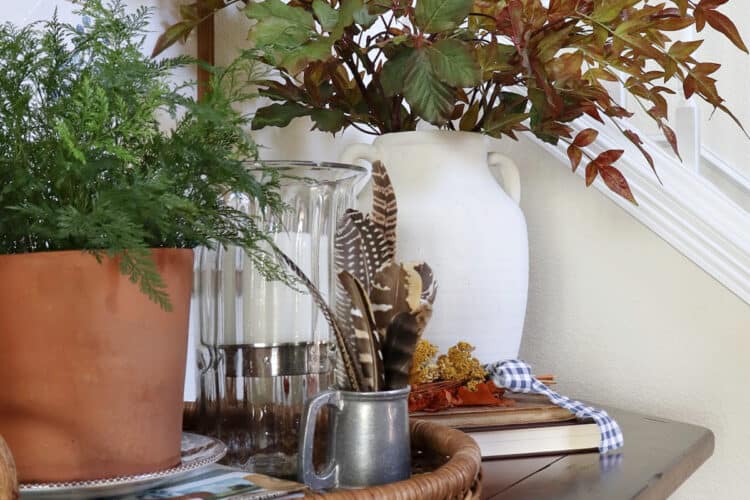Early Fall Entry Table With Greenery