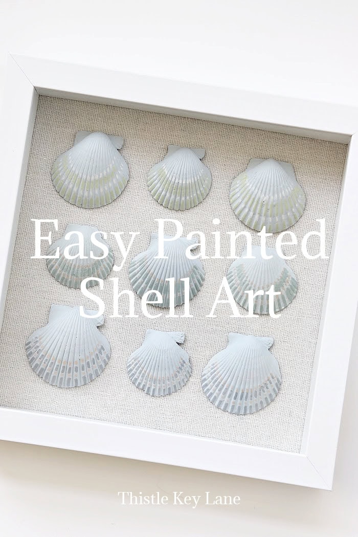 DIY Painted Shell Artwork.