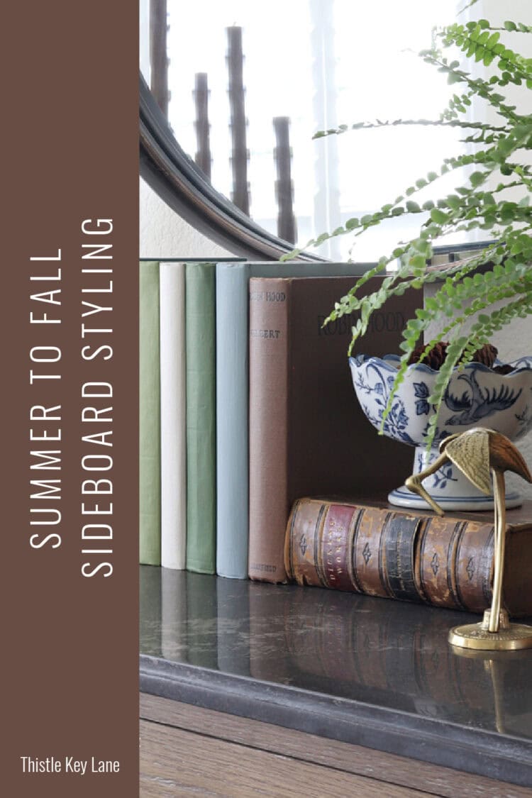Summer To Fall Sideboard Styling.