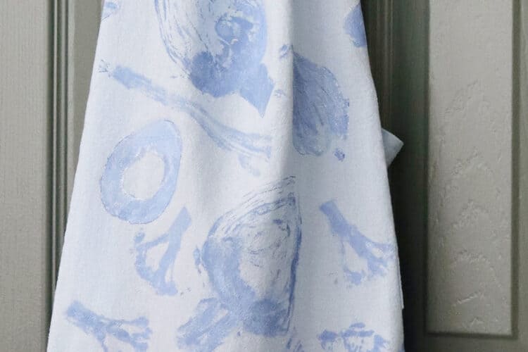 DIY Vegetable Stamped Apron