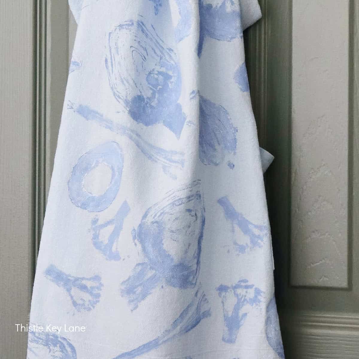 DIY Vegetable Stamped Apron