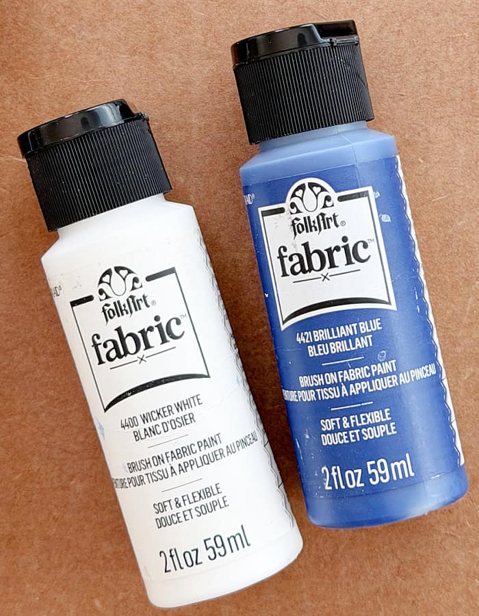 Paint colors used for stamping.