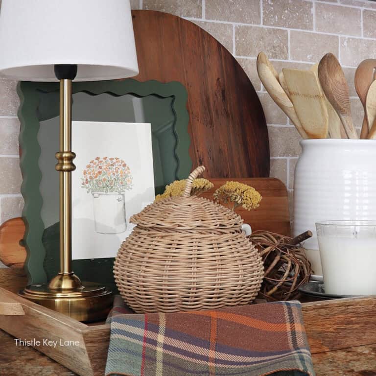 Create A Fall Tray Vignette For The Kitchen