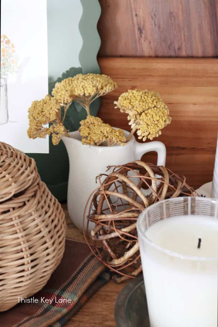 Little accents inside the fall tray. Create A Fall Tray Vignette For The Kitchen.