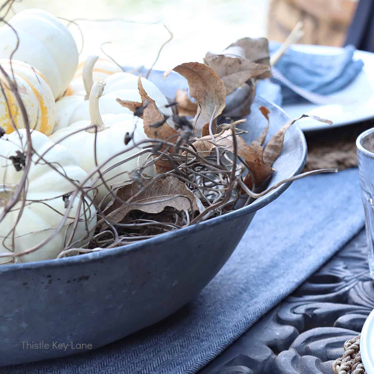 Charming Rustic Fall Al Fresco Tablescape Ideas - Thistle Key Lane