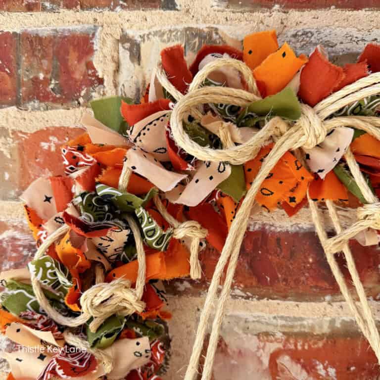 Create a Fall Bandana And Rope Wreath